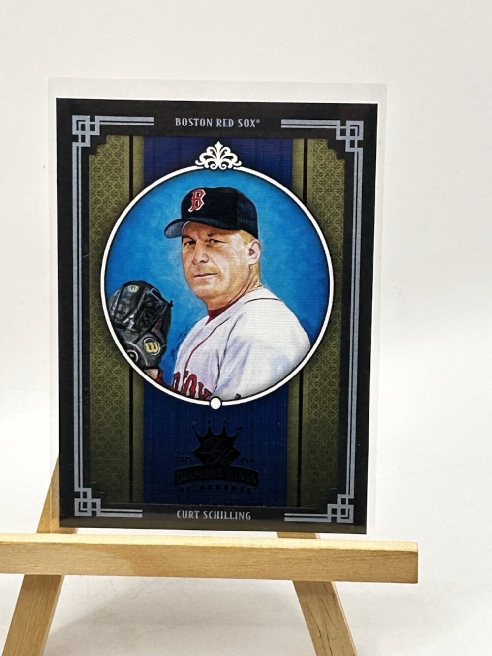2005 Donruss Diamond Kings Black Framed 6/25 Curt Schilling #327 Boston Red Sox